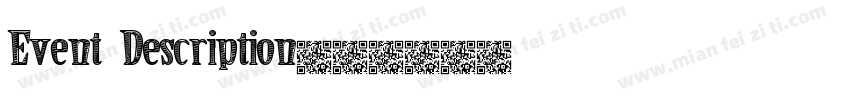 Event Description字体转换